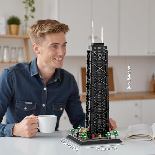 John Hancock Center Chicago Architecture Building Blocks Set 1284Pcs