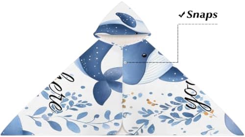 Personalized Kids Hooded Beach Towel for Boys and Girls