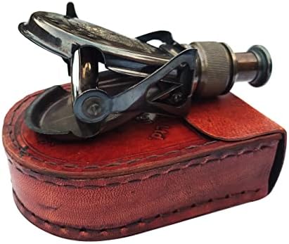 SIFAAT World Antique Nautical Brass Monocular with Leather Case Replica