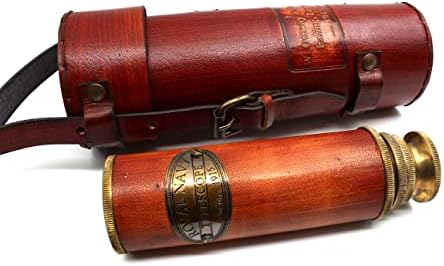 Pirate Brass Telescope 25x30 Magnification for Kids Adults