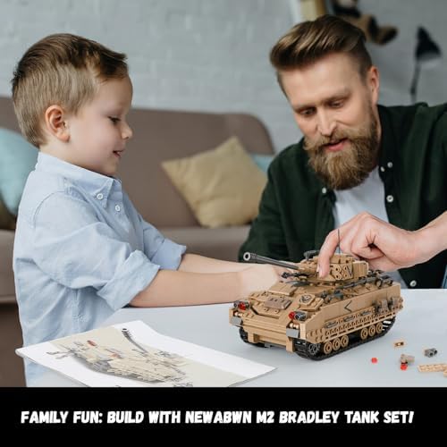 NEWABWN M2 Bradley Tank Building Set 1350 Pieces