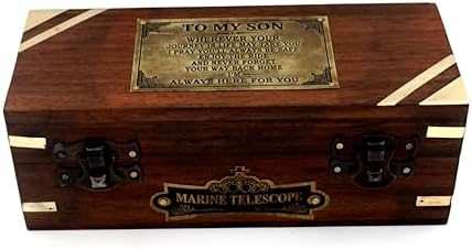 1920 Brass Maritime Telescope for My Son - Engraved Camping Gift
