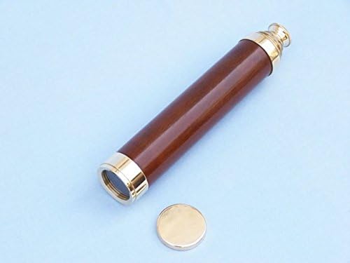 Hampton Nautical 3x Glass 101 Deluxe Spyglass Telescope Nautical Decor