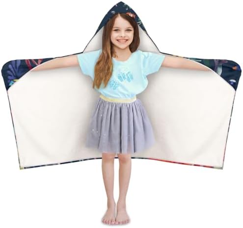 Personalized Kids Hooded Beach Towel with Custom Name