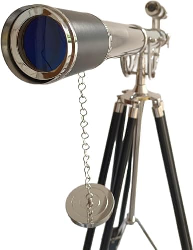 Navirock Antique Brass Floor Standing Telescope