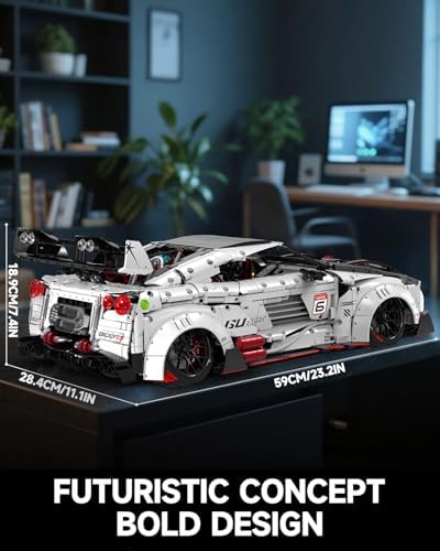 JTBBOY 18 Scale Race Car Building Set for Adults