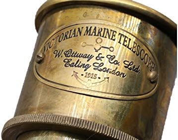RII Victorian Marine Telescope with Rosewood Stand