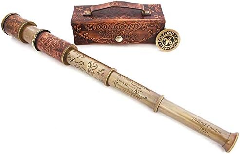 Marine Dolland Brass Telescope for Travelers and Home Decor