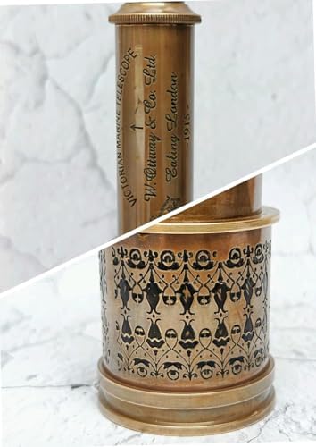 SUGRA ART 20 Inch Brown Antique Brass Telescope