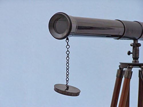 Floor Standing Oil Rubbed Bronze Leather Admiral Telescope 60