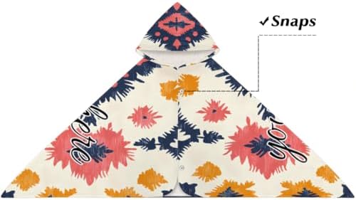 Western Aztec Personalized Kids Beach Towel with Hood