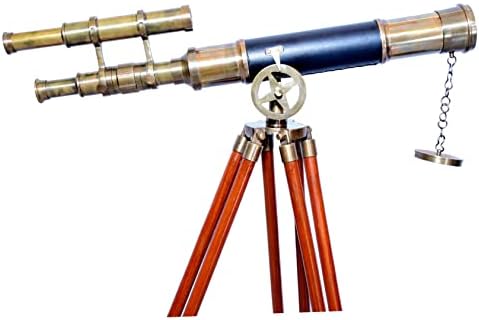 Victorian Brass Floor Standing Telescope