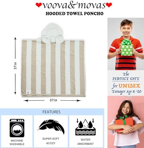 VOOVA MOVAS Big Kids Hooded Robe Towel