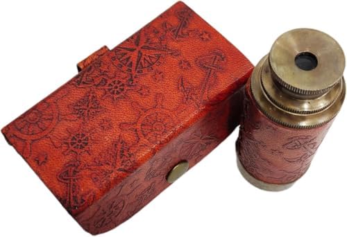 Decorative Collapsible Brass Spyglass Telescope