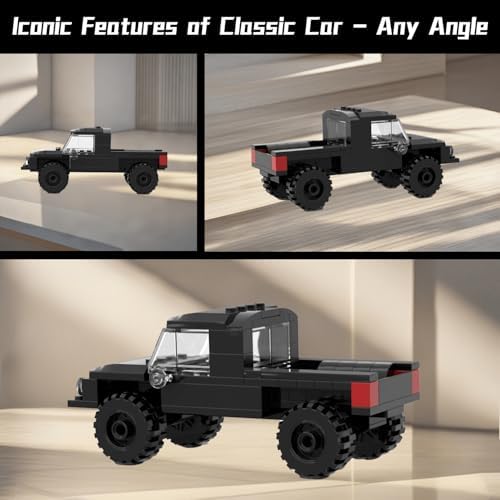 Speed Champions Building Blocks Classic Black Pickup Truck 85PCS