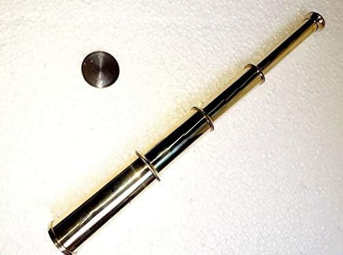 12 Inch Full Brass Golden Pirate Telescope with Lens