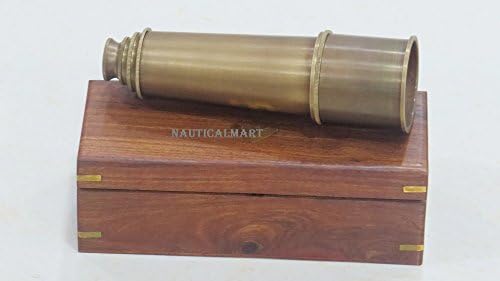 18 Inch Solid Brass Spyglass Telescope Handmade Collectibles Victorian