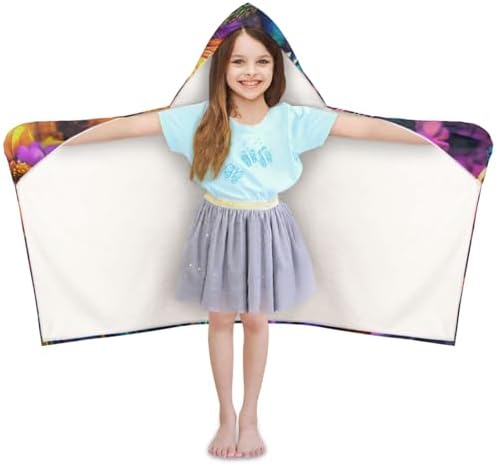 Peacock Personalized Kids Beach Towel for Boys Girls