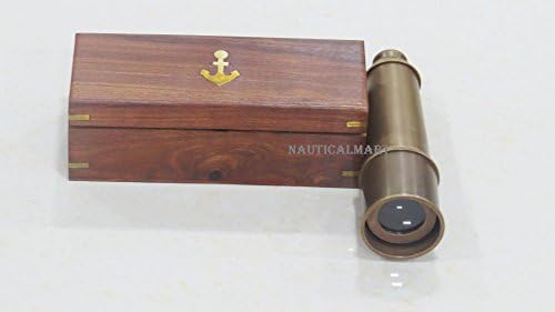 18 Inch Solid Brass Spyglass Telescope Handmade Collectibles Victorian