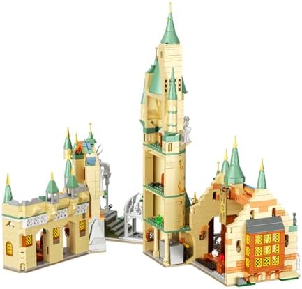 GOTIMON Architecture Green Castle Building Blocks 1555 Pieces