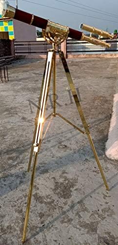 Brass Nautical Double Barrel Telescope Stand
