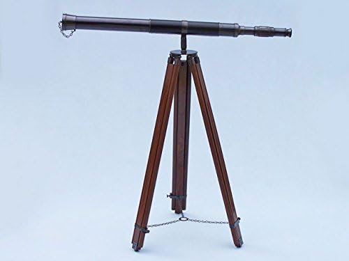 Floor Standing Oil Rubbed Bronze Leather Admiral Telescope 60