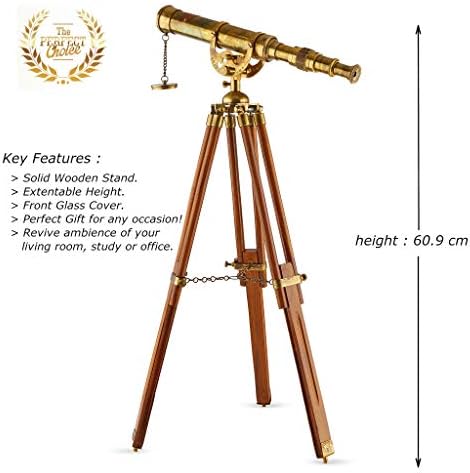 Handcrafted Vintage Telescope 27 Inches Tall