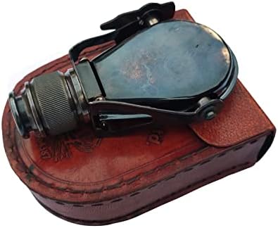 SIFAAT World Antique Nautical Brass Monocular with Leather Case Replica