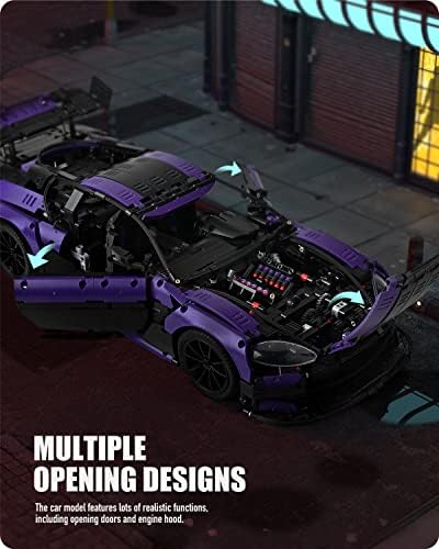 Nifeliz Super Sports Car GT4 Building Blocks Set 18 Scale 3850 Pcs