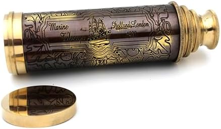 12 Inch Handheld Brass Telescope Pirate Collection