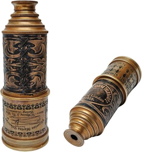 SUGRA ART 20 Inch Brown Antique Brass Telescope