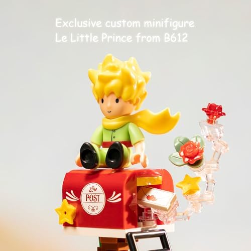 Le Petit Prince Rose Mailbox Building Block Set
