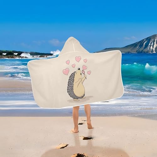 Susiyo Kids Hooded Bath Towel Hedgehog Design