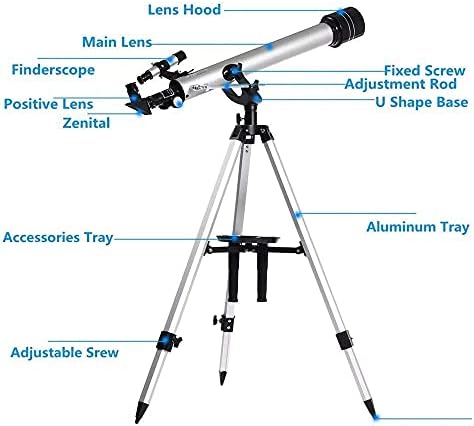 900mm High Magnification 675X Astronomical Telescope for Celestial Observation