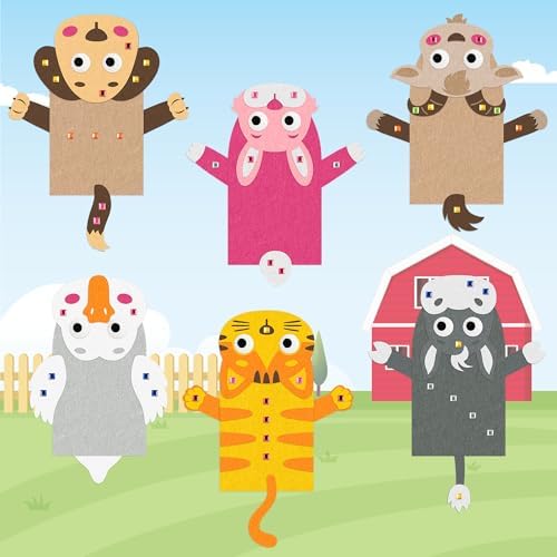 WATINC 6Pcs Hand Puppet Making Kit