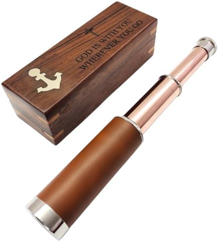 Vintage Brass Telescope 10 Inches in Box