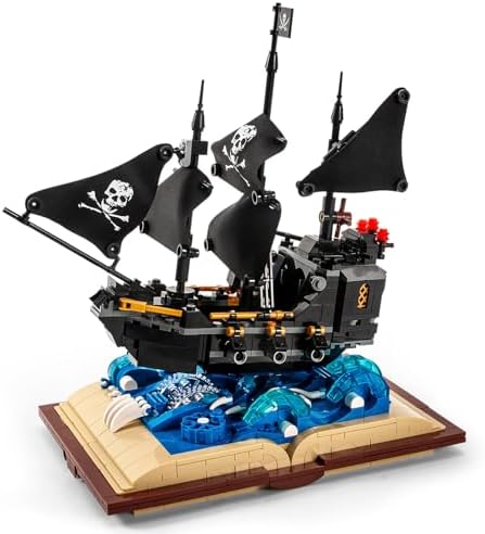 Black Pearl Ship Grimoire Building Blocks Toy Set 919pcs