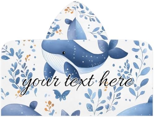 Personalized Kids Hooded Beach Towel for Boys and Girls