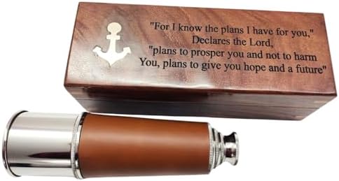 Antique Decor Spyglass Handcrafted Telescope 18 Inches