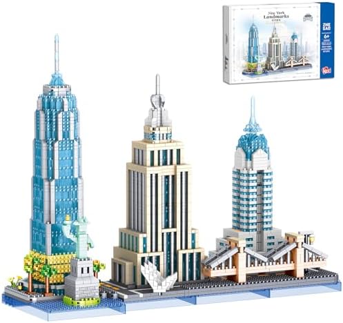 New York Skyline Micro Mini Blocks Building Set with 3262 Pieces