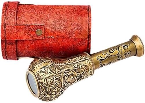 Handmade Royal Pirates Telescope 6 Inches with Leather Case