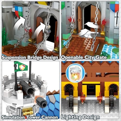 JMBricklayer Medieval Castle Building Set for Adults 1