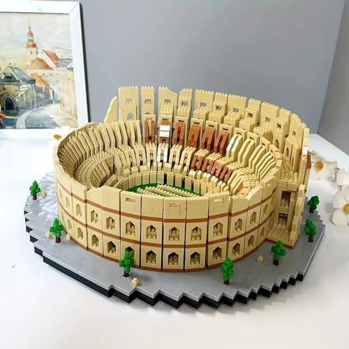 Italy Rome Colosseum Micro Building Blocks Set 5594Pcs