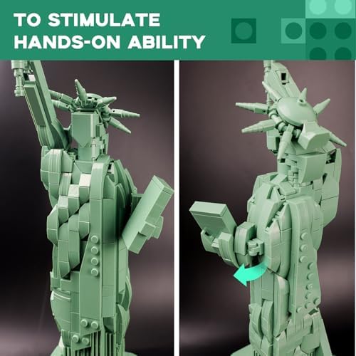 ArtorBricks Statue of Liberty Building Set - 1577 Pieces