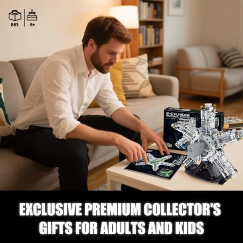 5-Cylinder Radial Engine Building Kit for Kids and Adults