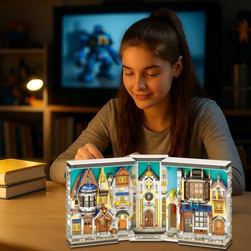 Medieval Architecture Book Nook Building Set with Light