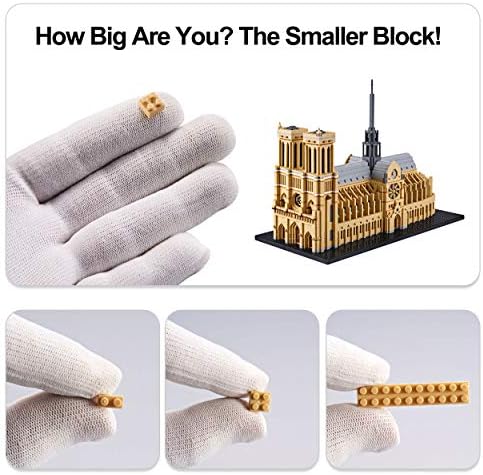 Architecture Series Mini Bricks Notre Dame De Paris 7380 PCS Building Kit