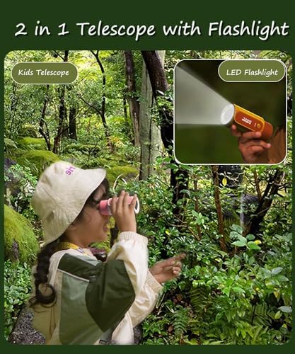 VBANU Kids Telescope with LED Flashlight