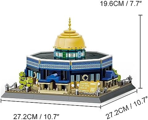 Goirzi 983Pcs Dome of The Rock Jerusalem Building Set Collectible Toy