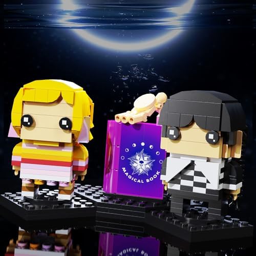 RiceBlock 375 Piece Enid and Wednesday 2-in-1 Building Blocks Toy